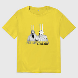 Футболка оверсайз мужская Pet Shop Boys - Annually, цвет: желтый