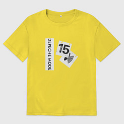 Футболка оверсайз мужская Depeche Mode - Little fifteen, цвет: желтый