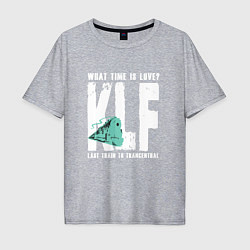Футболка оверсайз мужская Klf - What time is love, цвет: меланж