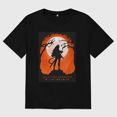 Мужская футболка оверсайз Реинкарнация безработного Гилейн Дедорудия / Черный – фото 1