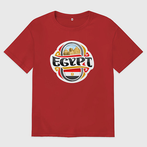 Мужская футболка оверсайз Мой Египет / Красный – фото 1