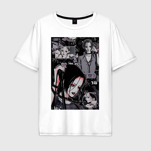 Мужская футболка оверсайз Нана Осаки коллаж / Белый – фото 1