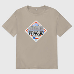 Футболка оверсайз мужская Prague, цвет: миндальный