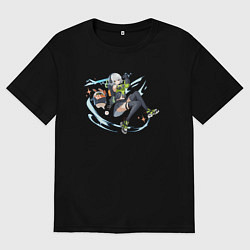 Футболка оверсайз мужская Anby Zenless Zone Zero, цвет: черный