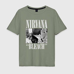 Мужская футболка оверсайз Nirvana bleach black album