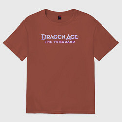 Мужская футболка оверсайз Dragon age the veilguard logo