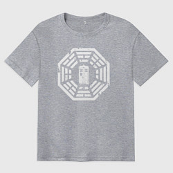 Мужская футболка оверсайз Тардис дхарма