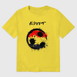 Футболка оверсайз мужская Сборная Египта, цвет: желтый
