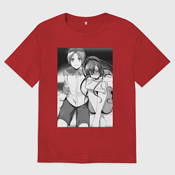 Футболка оверсайз мужская Реинкарнация безработного Эрис Бореас Грейрат Руде, цвет: красный