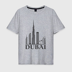 Мужская футболка оверсайз Dubai city style