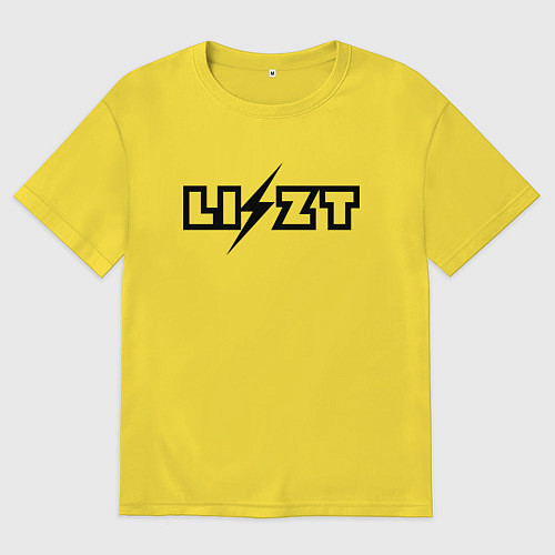 Мужская футболка оверсайз Ференц Лист чёрный / Желтый – фото 1