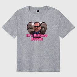 Мужская футболка оверсайз Michael Scott its Breatney B*tch - the office