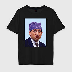 Мужская футболка оверсайз Michael Scott - Prison mike the office meme