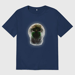 Футболка оверсайз мужская Ведьма из леса, цвет: тёмно-синий