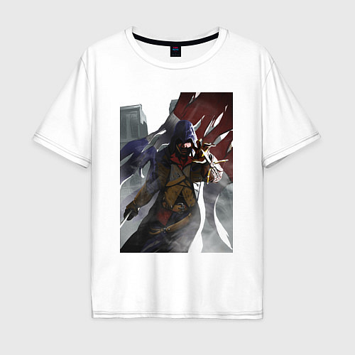 Мужская футболка оверсайз Мужская футболка Assassins Creed Unity / Белый – фото 1