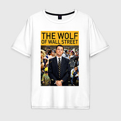 Мужская футболка оверсайз The wolf of wall street - Leo