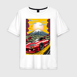 Мужская футболка оверсайз Toyota Supra jdm автомобиль