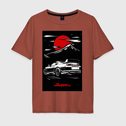 Мужская футболка оверсайз Toyota Supra jdm гоночный