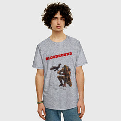 Футболка оверсайз мужская Бладхаунд Apex Legends, цвет: меланж — фото 2