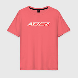 Мужская футболка оверсайз Ateez logo