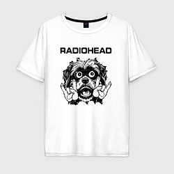 Мужская футболка оверсайз Radiohead - rock dog