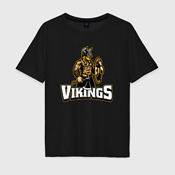 Мужская футболка оверсайз Vikings team