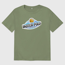 Футболка оверсайз мужская Water polo sport, цвет: авокадо