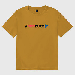 Футболка оверсайз мужская Свободу павлу дурову и телеге, цвет: горчичный