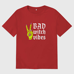 Мужская футболка оверсайз Bad witch vibes