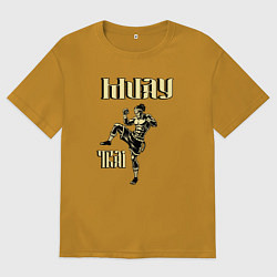 Мужская футболка оверсайз Крутой боец муай тай