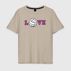 Мужская футболка оверсайз Love volley