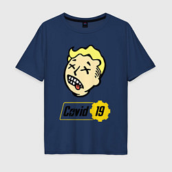 Мужская футболка оверсайз Vault boy - covid 19