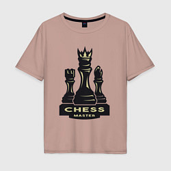 Мужская футболка оверсайз Chess master