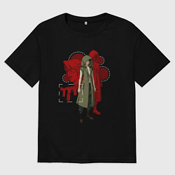 Футболка оверсайз мужская Эйко терминатор зеро, цвет: черный