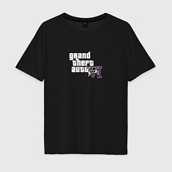 Мужская футболка оверсайз Grand Theft Auto 6 vice city logo