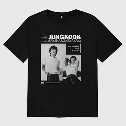 Футболка оверсайз мужская Jungkook bts seven, цвет: черный