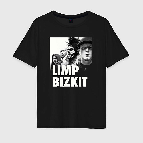 Мужская футболка оверсайз Limp Bizkit rap rock / Черный – фото 1