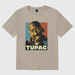 Мужская футболка оверсайз Tupac - all eyez on me