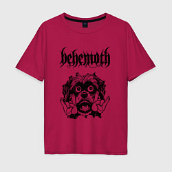 Футболка оверсайз мужская Behemoth - rock dog, цвет: маджента