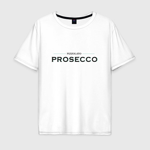 Мужская футболка оверсайз Prosecco mood original / Белый – фото 1