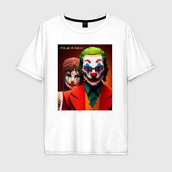 Мужская футболка оверсайз Joker and Minecraft - collaboration