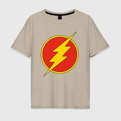 Мужская футболка оверсайз Flash logo