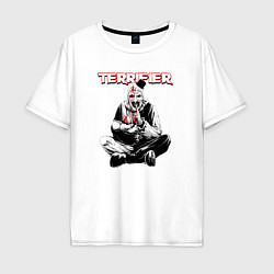 Мужская футболка оверсайз Clown Art holding a baby