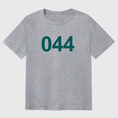 Мужская футболка оверсайз 044 - Игра в кальмара / Меланж – фото 1