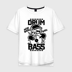 Мужская футболка оверсайз Drum n Bass: More Bass