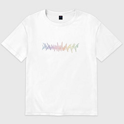 Мужская футболка оверсайз Music art design