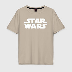 Мужская футболка оверсайз Star wars logo