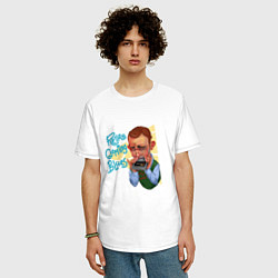 Футболка оверсайз мужская Блюз ретрогеймера, цвет: белый — фото 2