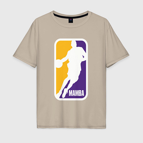 Мужская футболка оверсайз Mamba Kobe Bryant / Миндальный – фото 1