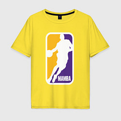 Футболка оверсайз мужская Mamba Kobe Bryant, цвет: желтый